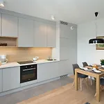 Chic Designer Apartment With Original Art And Old Town View